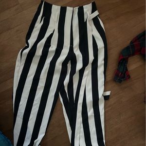Striped trousers